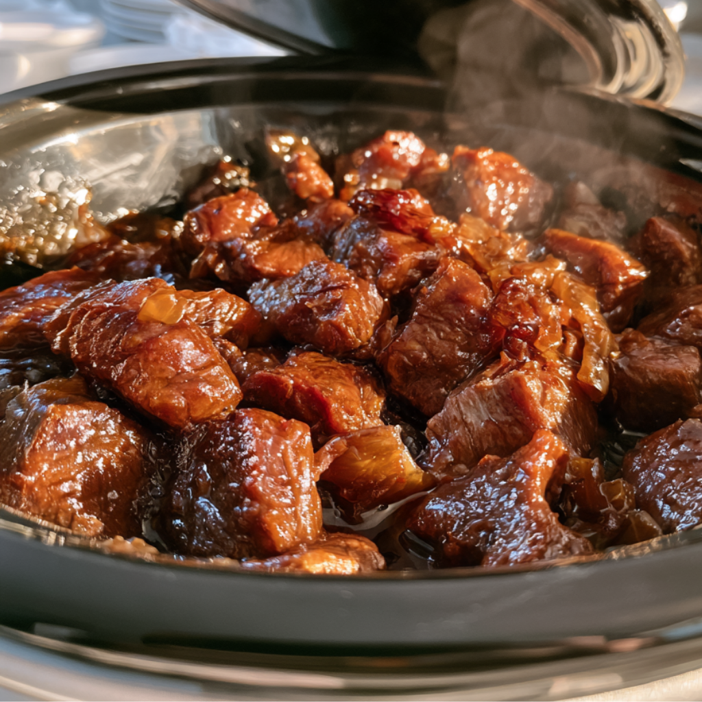 Crockpot Mongolian Beef Recipe - Close up