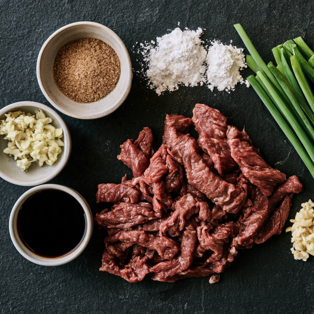 Crockpot Mongolian Beef Recipe - Ingredients