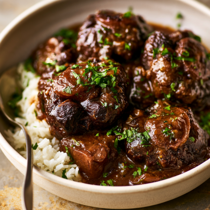 Crockpot Oxtail Recipe with Gravy
