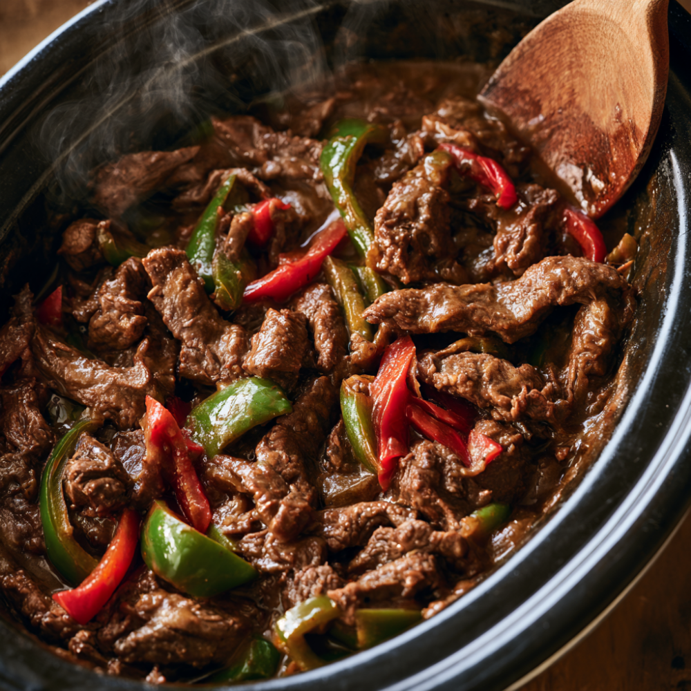 Crockpot Pepper Steak