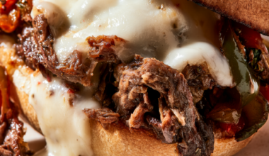 Crockpot Philly Cheesesteak - Sandwich
