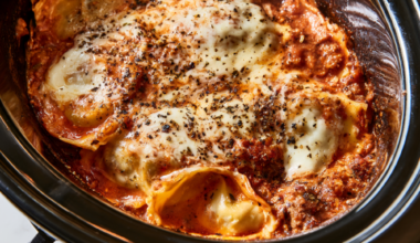 Crockpot Ravioli Lasagna-High protein