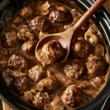 Crockpot Salisbury Meatballs