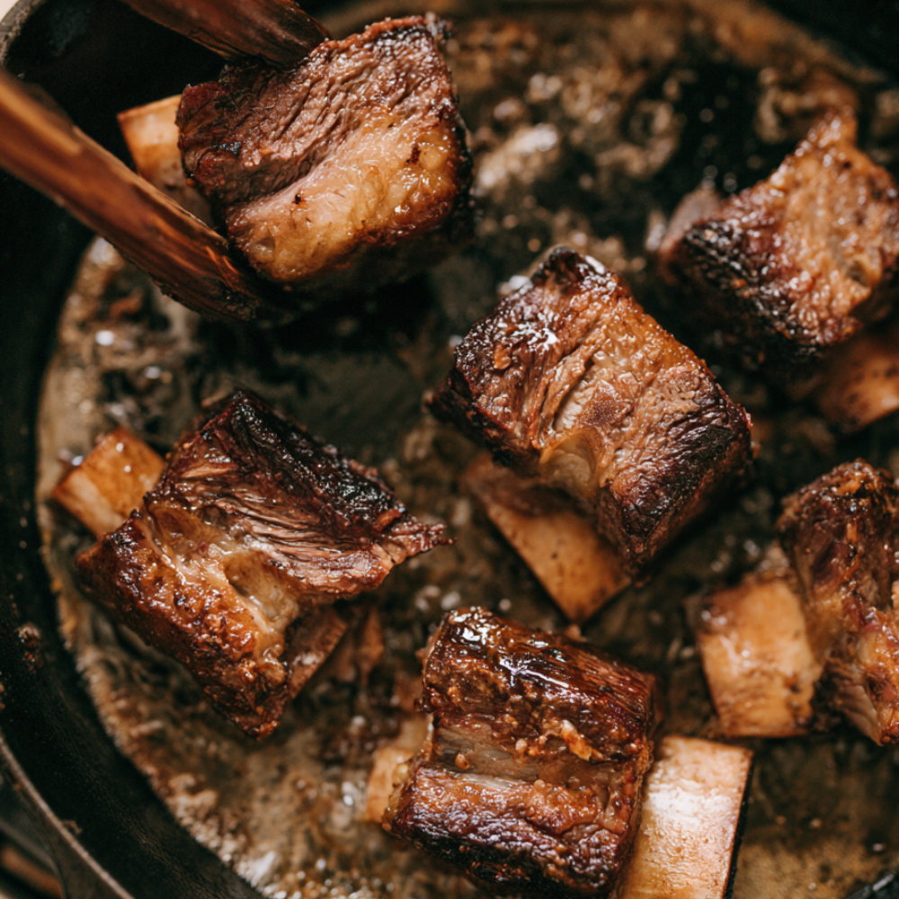 Crockpot Short Ribs-browning
