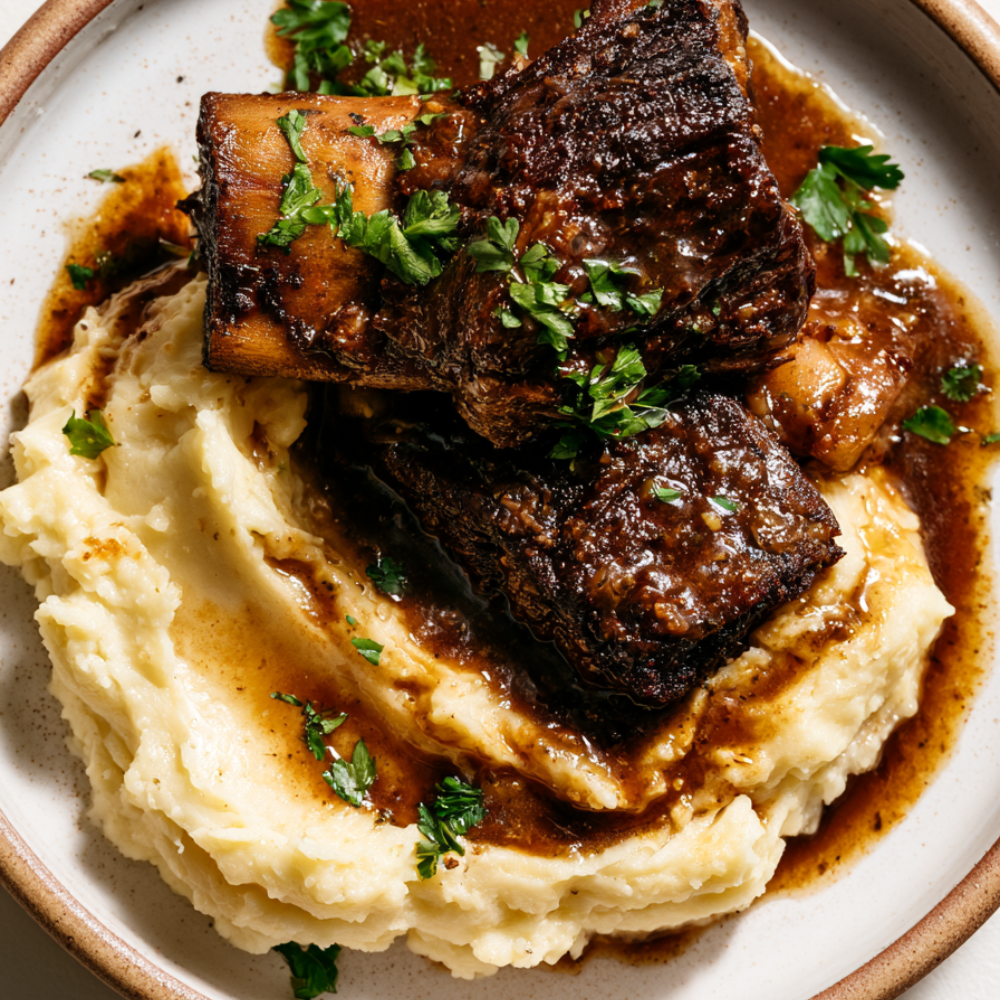 Crockpot Short Ribs-served