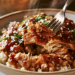 Crockpot Shredded Chicken Served