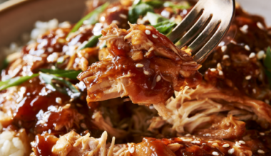 Crockpot Shredded Chicken Served