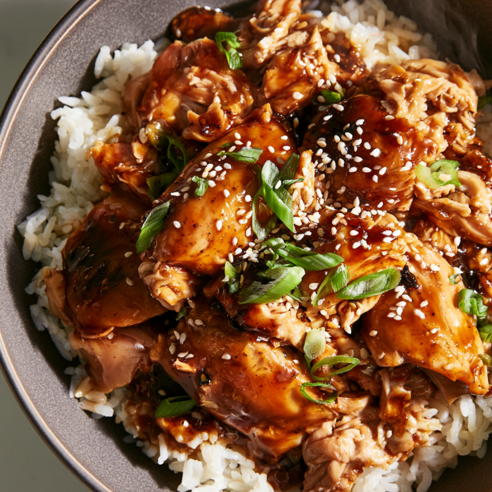 Crockpot Teriyaki Chicken Bowl