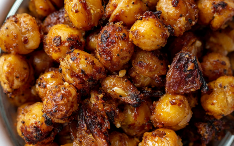 Crunchy Roasted Chickpeas-closeup
