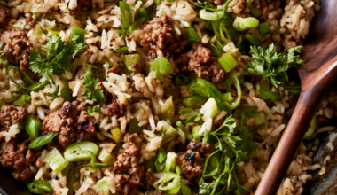 Dirty Rice with Ground Beef One Pan