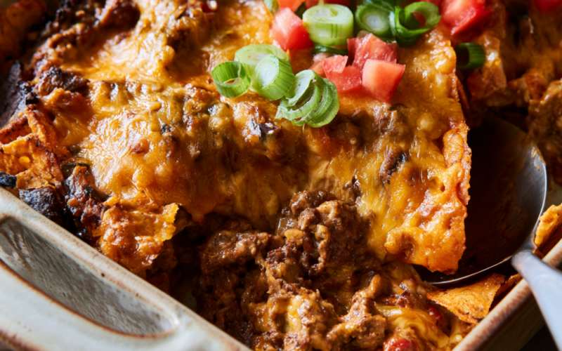 Doritos Casserole with Ground Beef (High Protein)