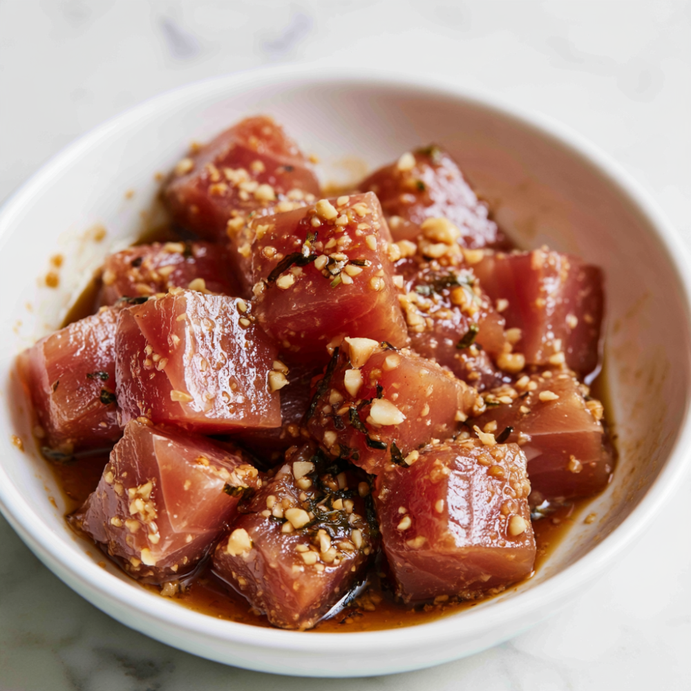 Easy Homemade Poke Bowl-Tuna Marinade