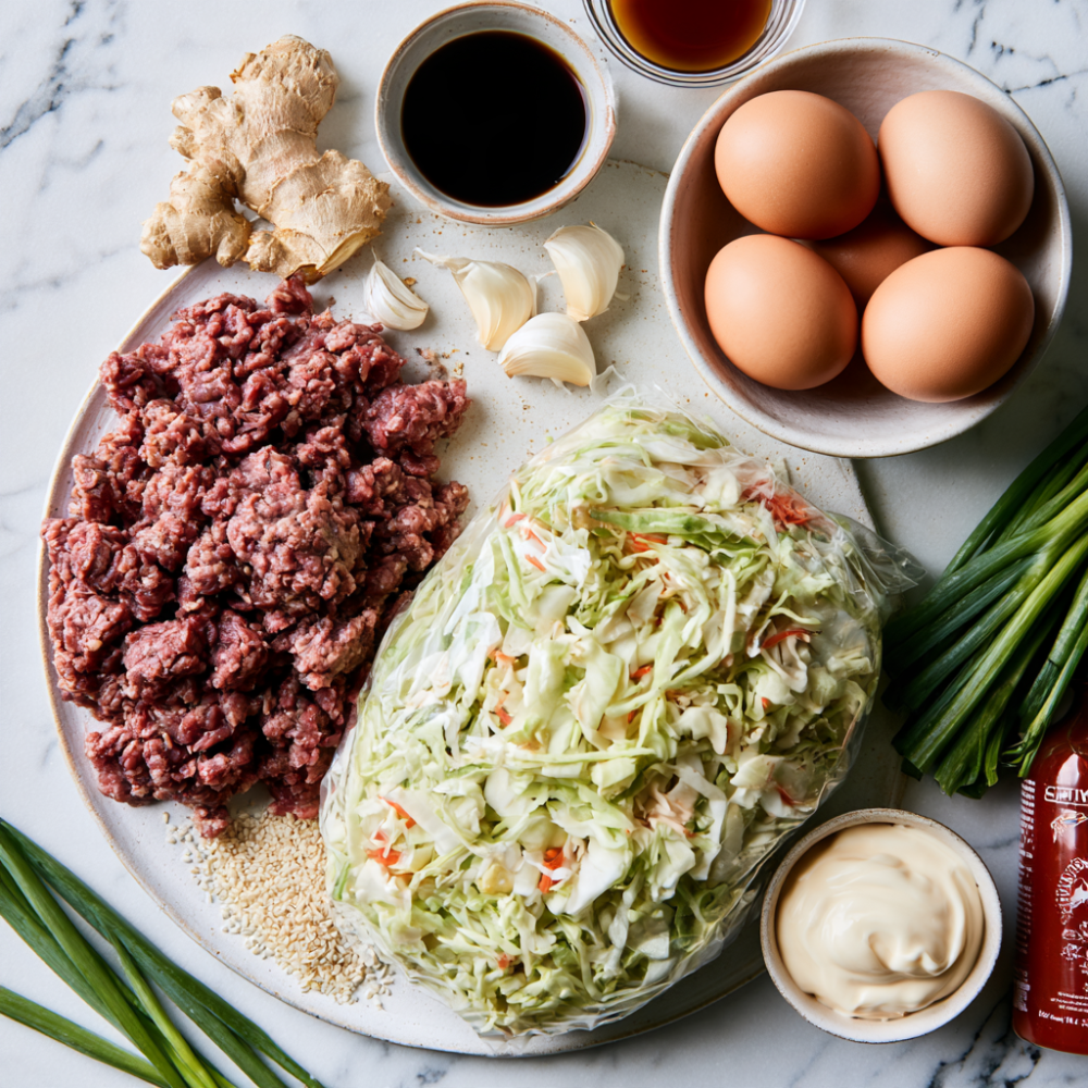 Egg Roll In A Bowl-Ingredients