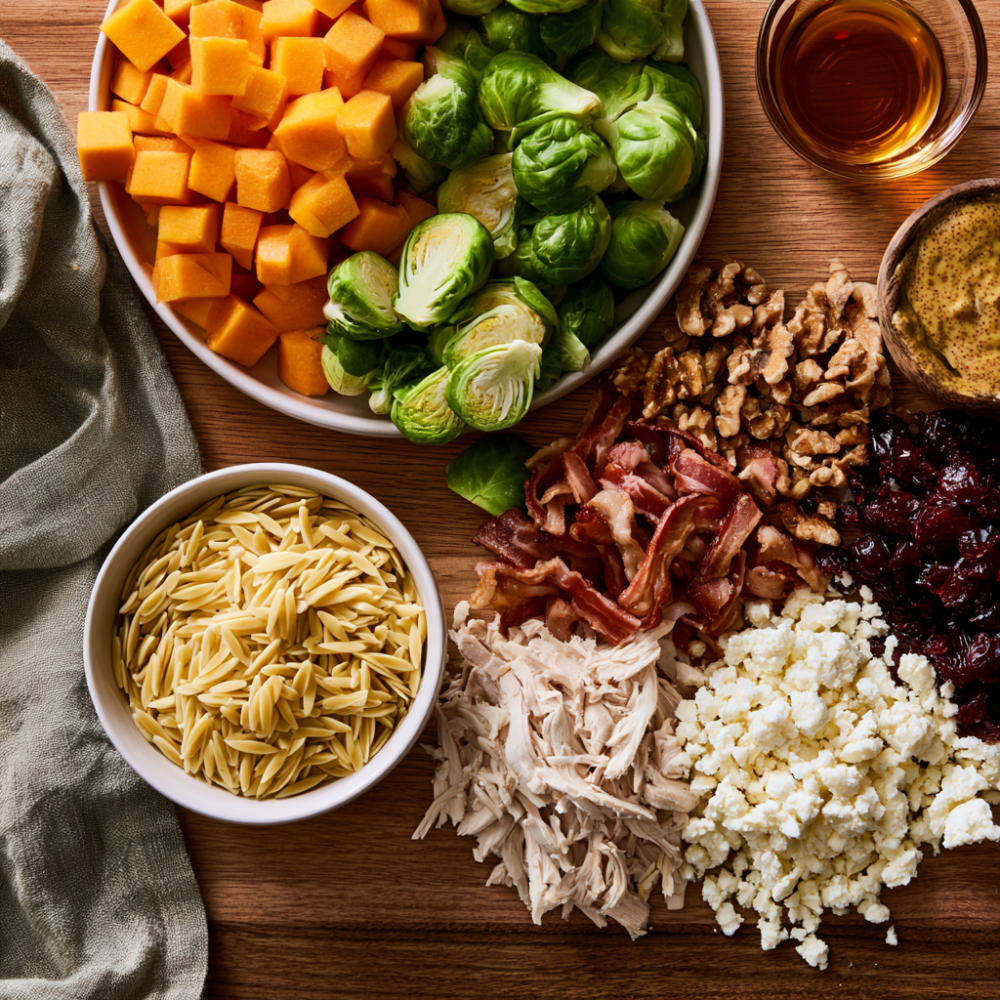 Fall Harvest Pasta Salad-Ingredients