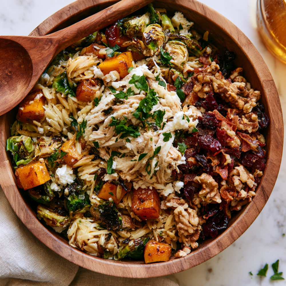 Fall Harvest Pasta Salad-holiday salad