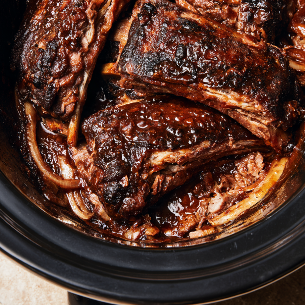 Fall-Off-the-Bone Crockpot Ribs