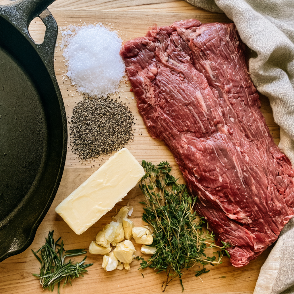 Garlic Butter Flank Steak Ingredients
