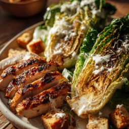 Grilled Wedge Salad with Chicken