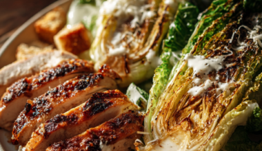 Grilled Wedge Salad with Chicken