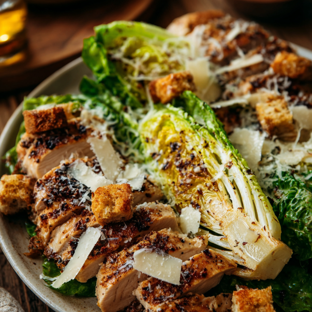 Grilled Wedge Salad with Chicken