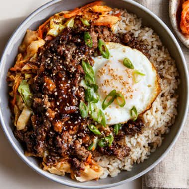 Ground Beef Bulgogi Bowls