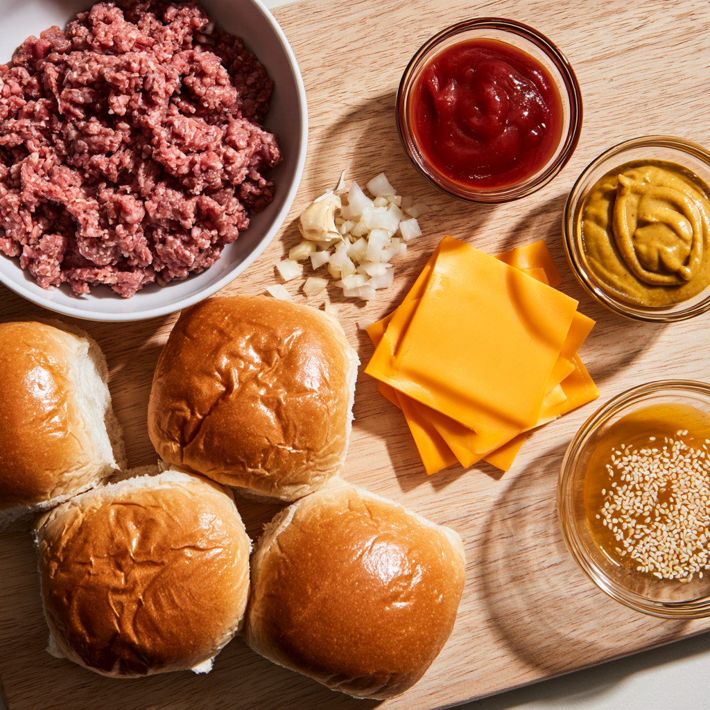 Ground Beef Sliders Ingredients