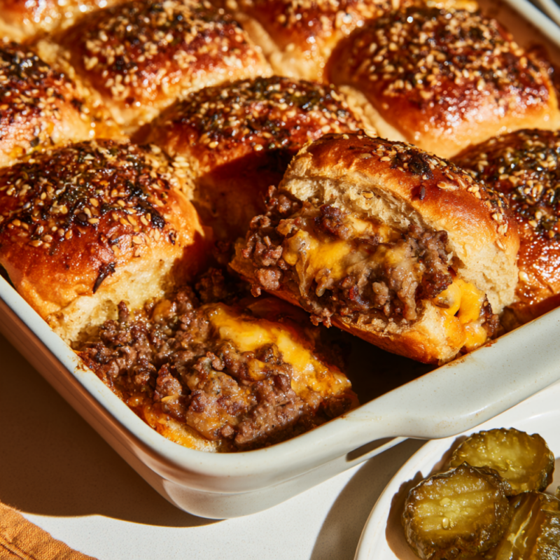 Ground Beef Sliders-party food