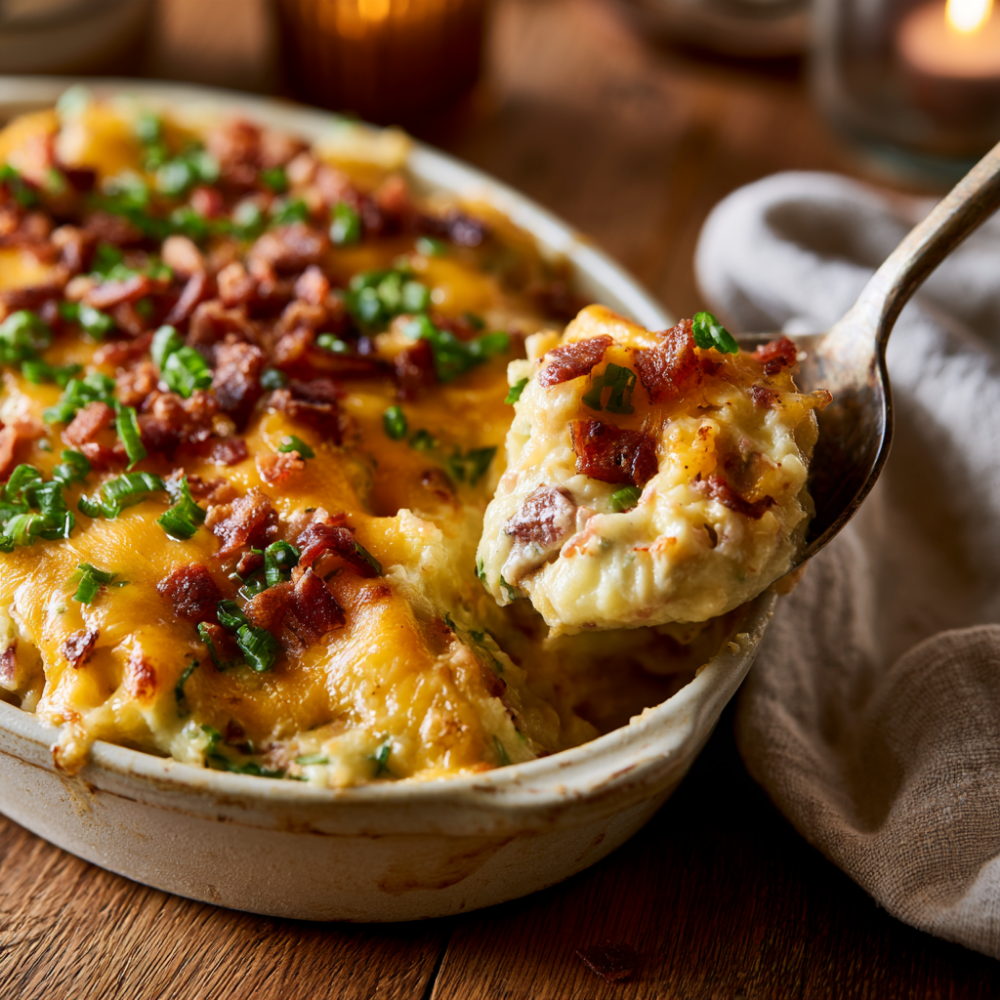 Hot Loaded Baked Potato Salad