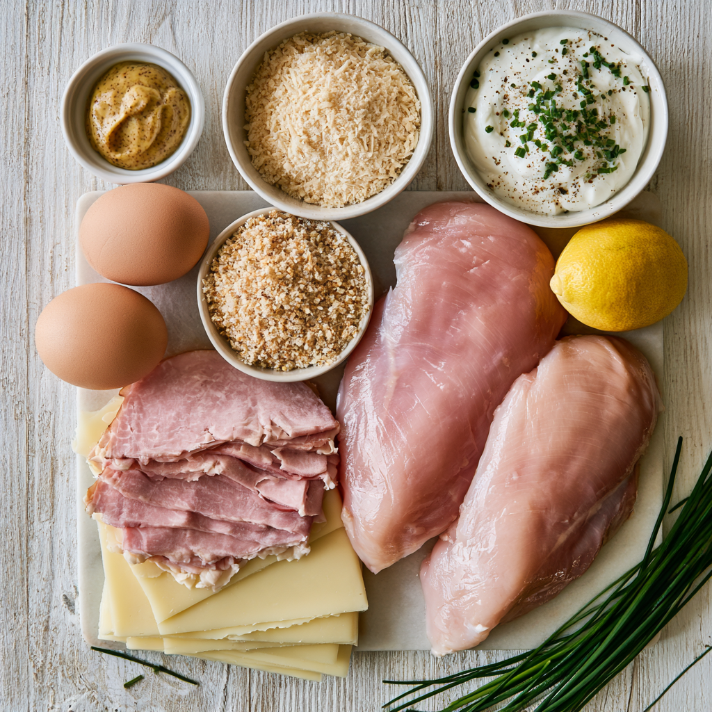 Healthy Chicken Cordon Bleu Ingredients