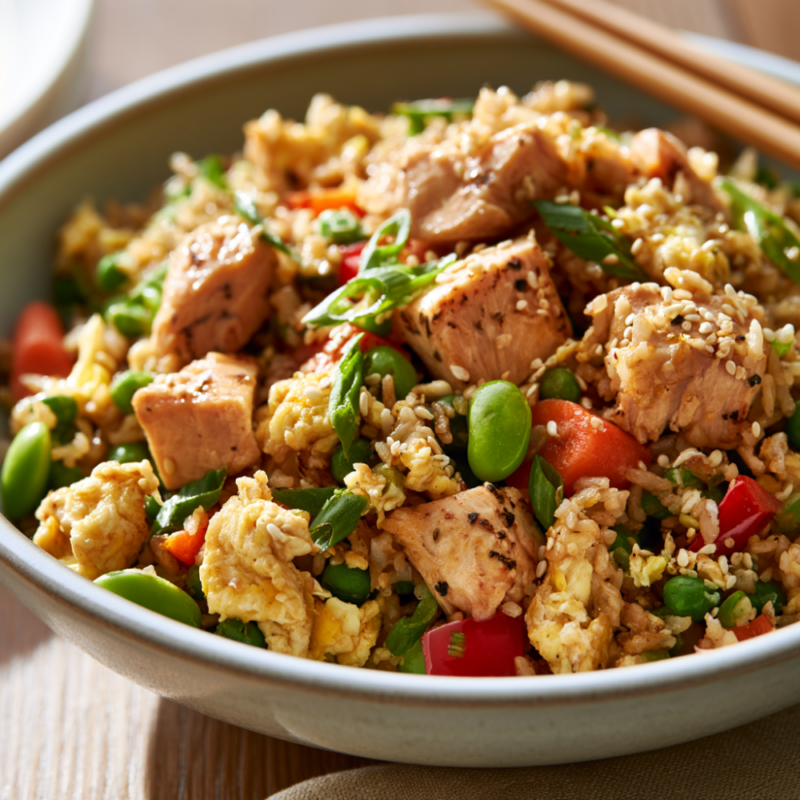 Healthy Chicken Fried Rice bowl