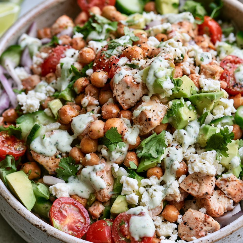 High-Protein Avocado Salad-Closeup