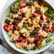 High-Protein Big Mac Salad -Served