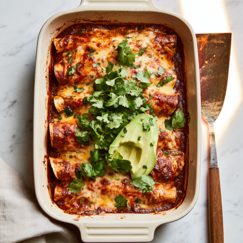 High-Protein Chicken Enchiladas