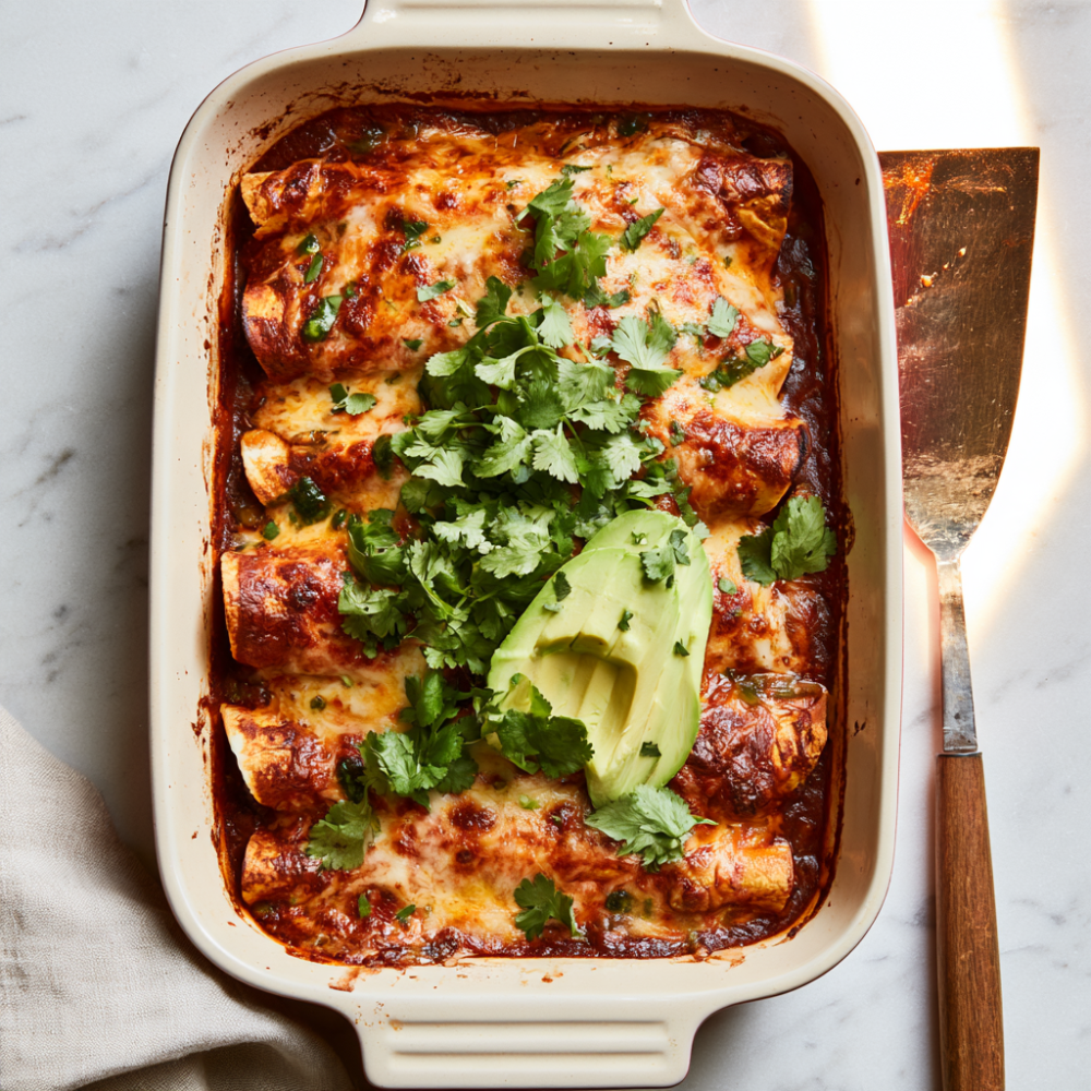 High-Protein Chicken Enchiladas