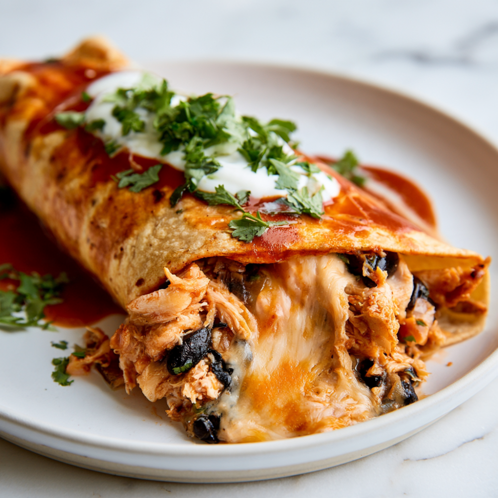 High-Protein Chicken Enchiladas