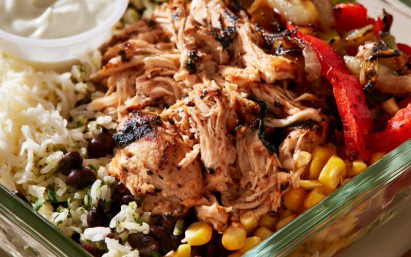 High-Protein Chicken Meal Prep Burrito Bowl-meal prep