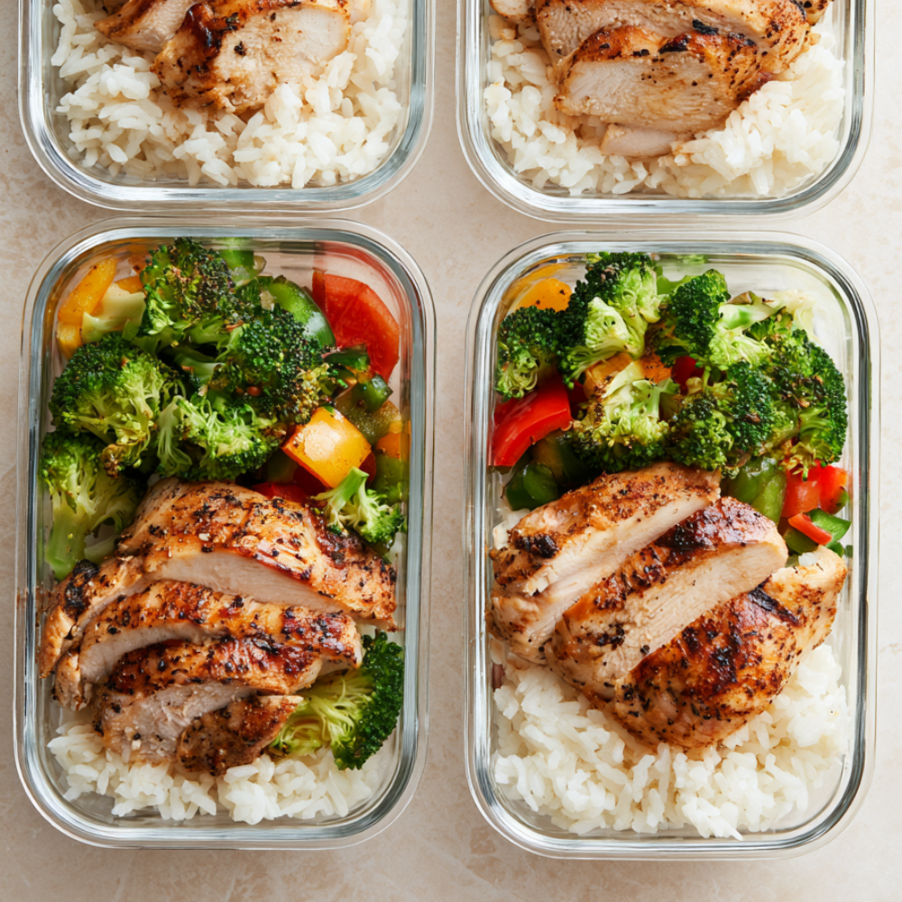 High-Protein Chicken and Rice Meal Prep-Lunch Box