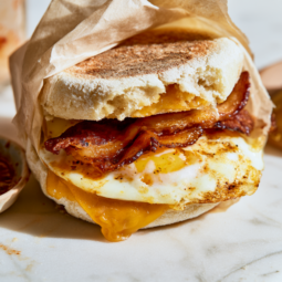 High-Protein Meal Prep Breakfast Sandwiches on the go