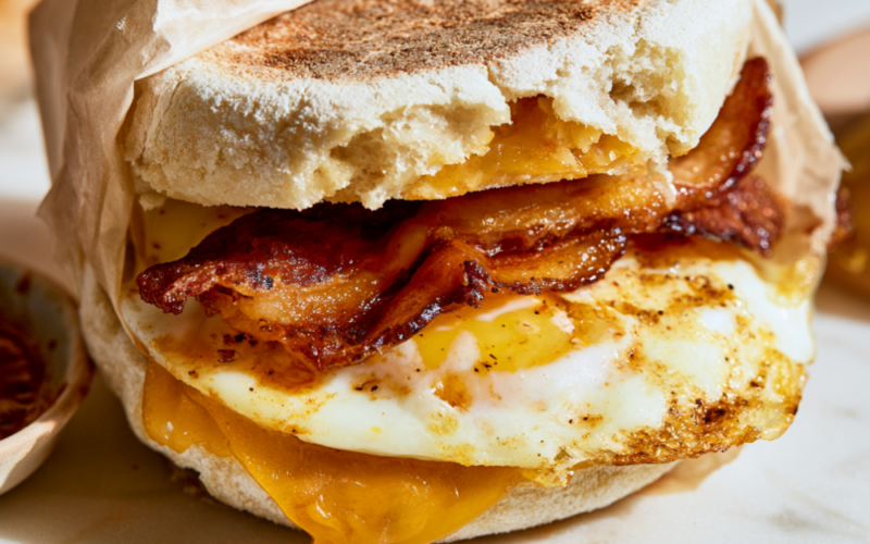 High-Protein Meal Prep Breakfast Sandwiches on the go