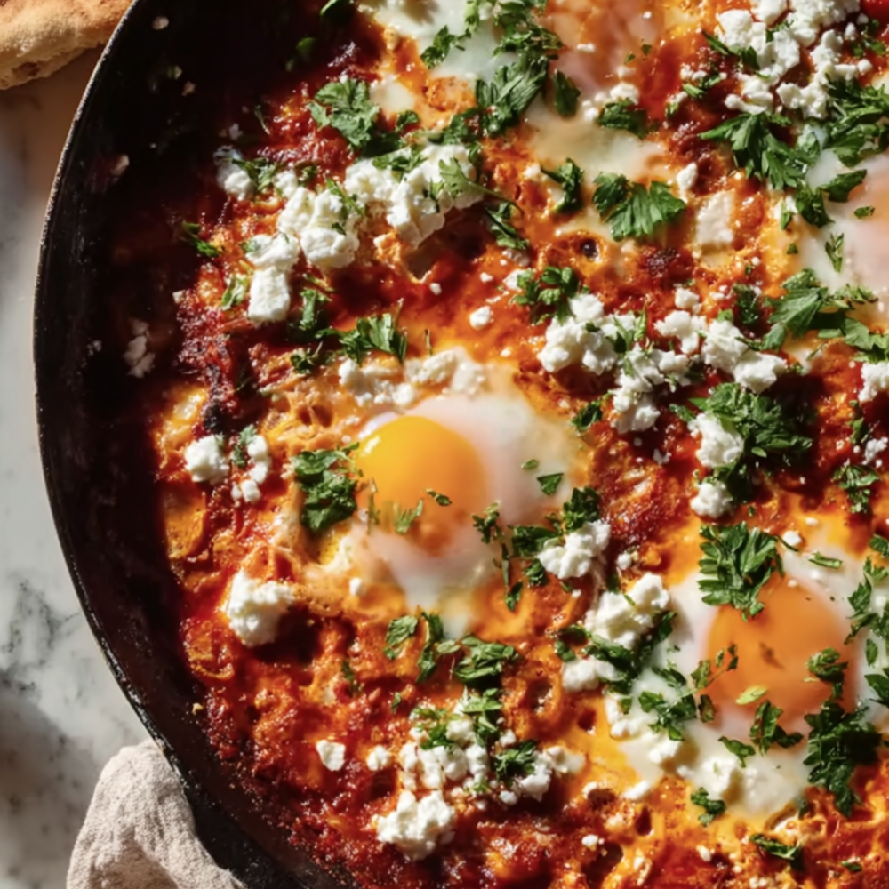 High-Protein Shakshuka Recipe Close up
