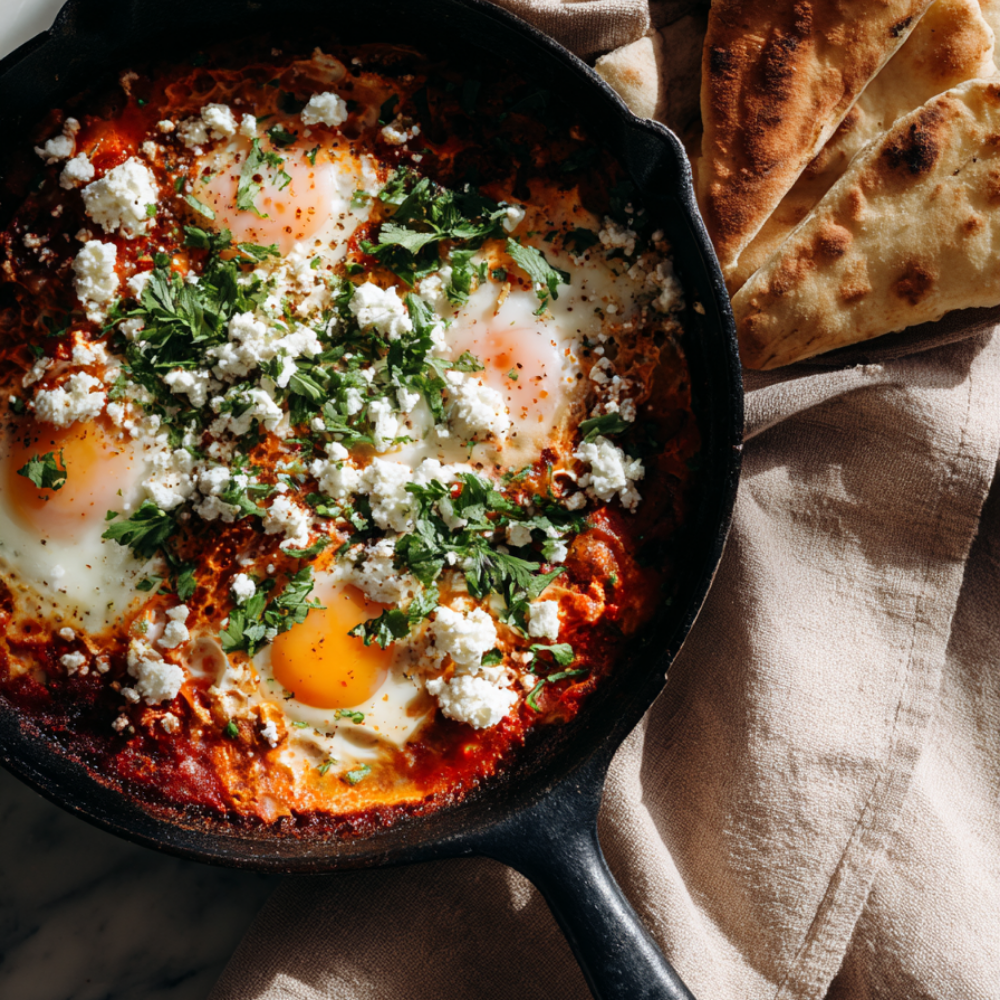 High-Protein Shakshuka Recipe with pitas