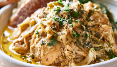 Italian Chicken Crockpot Recipe-served