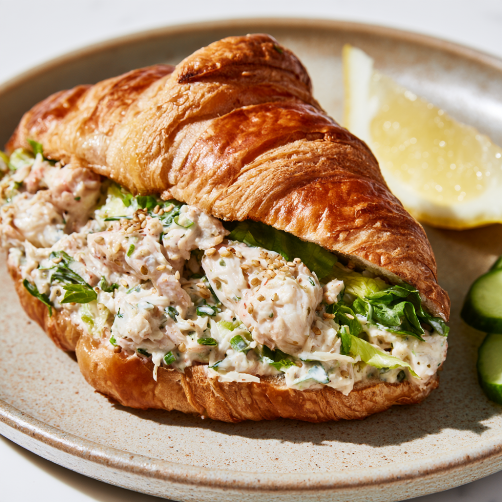 Japanese Crab Salad Croissant Sandwich