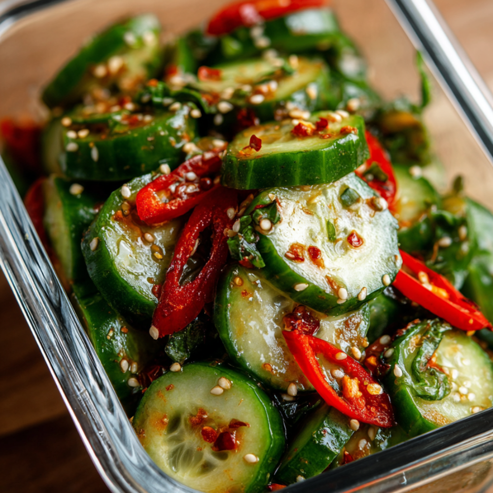 Korean Cucumber Salad (Oi Muchim)-meal prep