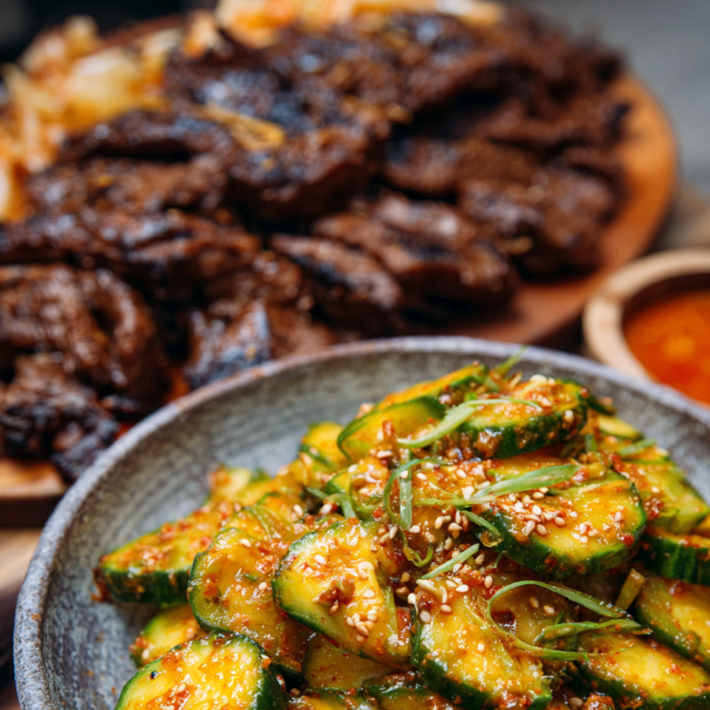 Korean Cucumber Salad (Oi Muchim)-serving suggestions