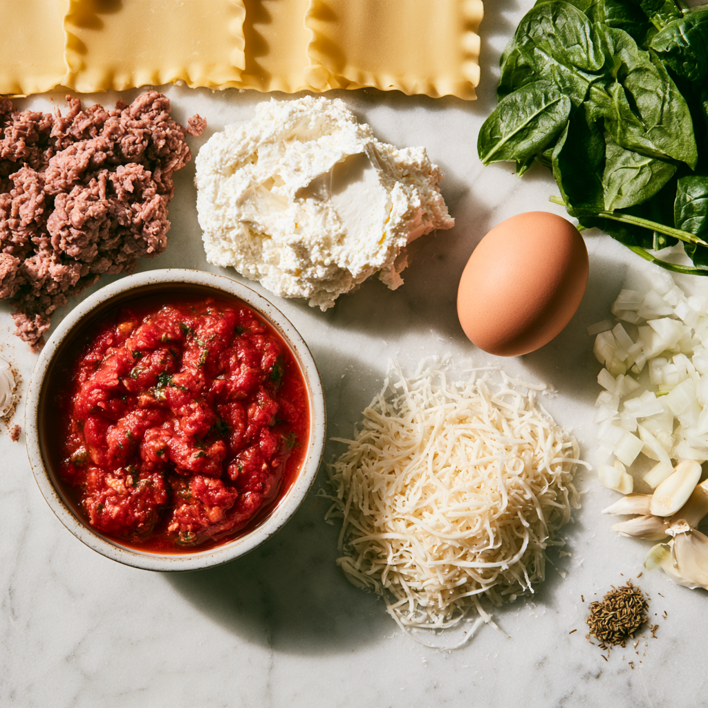 Lasagna Roll Ups Recipe-ingredients