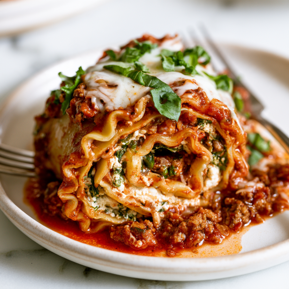 Lasagna Roll Ups Recipe-served