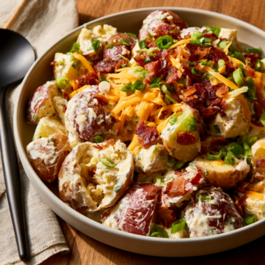 Loaded Baked Potato Salad-Crowd Pleasing