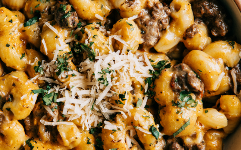 Mac and Cheese with Ground Beef