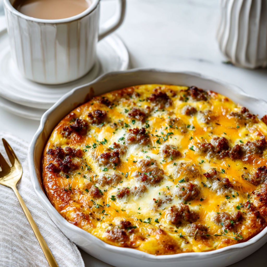 Make Ahead Breakfast Casserole-smaller dish